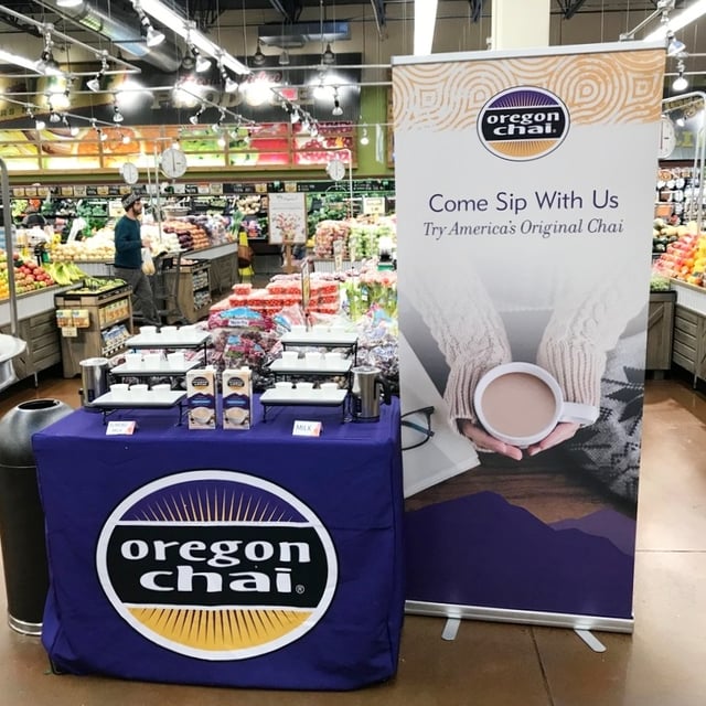 Oregon Chai Sampling in Minneapolis